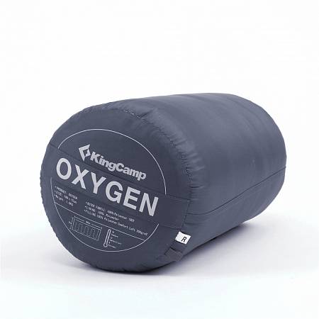 Фото Спальный мешок KingCamp 3122 Oxygen +8°С, 180x75, правый (серый) от интернет-магазина Vextreme.