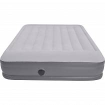 Кровать со встроенным электрическим насосом Jilong Relax High Raised Queen, 203x157x37 см, светло-серый от интернет-магазина Vextreme.
