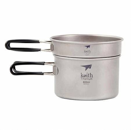   Keith Ti6012 Ultralight 2-piece CookSet, 400, 800   - Vextreme.