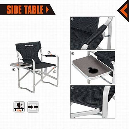    KingCamp 3821 Deluxe Director Chair, , 87/62x54x41/84   - Vextreme.