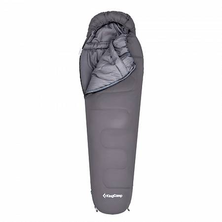 Спальный мешок KingCamp 3131 Treck 300, -13°C, 215x80x55 см, молния с правой стороны, серый от интернет-магазина Vextreme.