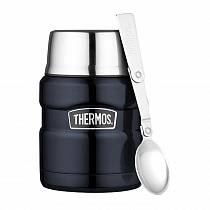 Термос для еды с ложкой Thermos SK 3000 BK Matt Black, 0,47 л от интернет-магазина Vextreme.