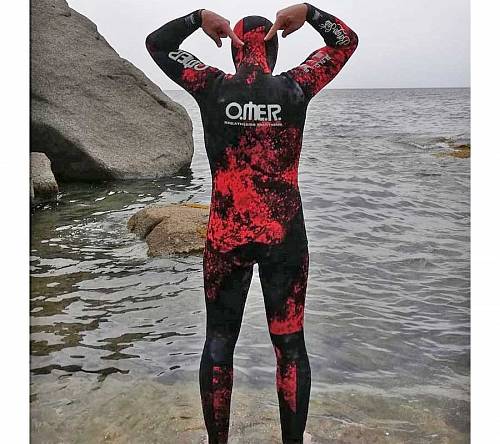 Фото Гидрокостюм для подводной охоты Omer Red Stone от интернет-магазина Vextreme.