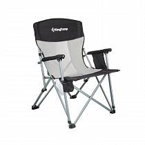 Кресло складное KingCamp 1914 Hard Arm Chair, cталь, 60х73х97 см, чёрный-серый от интернет-магазина Vextreme.