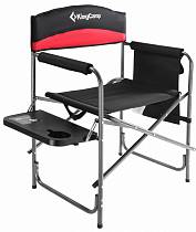 Кресло складное KingCamp 1904 Steel Director Chair, сталь, 53х50х83 см, чёрный-красный от интернет-магазина Vextreme.