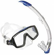 Комплект AquaLung, маска Ventura Plus (прозрачный силикон) + трубка Zephyr (синий) от интернет-магазина Vextreme.