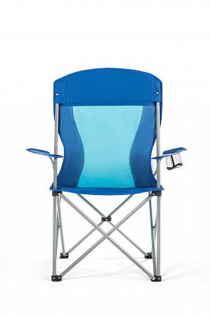 Фото Кресло складное KingCamp 3818 Arms Chair, cталь, 84x50x96 см, сине-серый от интернет-магазина Vextreme.