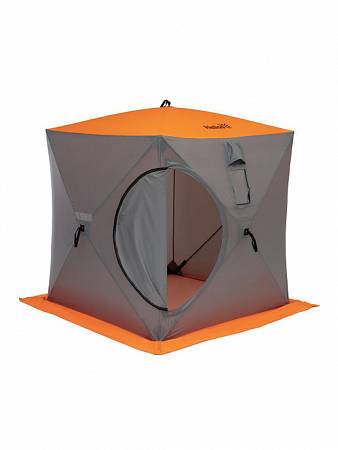 Фото Палатка зимняя Куб Helios 1,5х1,5, оранжевый/люминесцентный/серый от интернет-магазина Vextreme.