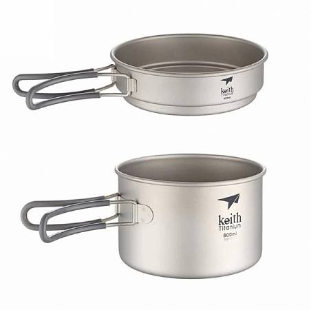    Keith Ti6012 Ultralight 2-piece CookSet, 400, 800   - Vextreme.