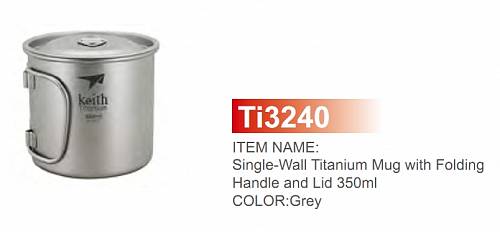   Keith Ti3240 Ultralight Mug Titan (350 )  - Vextreme.