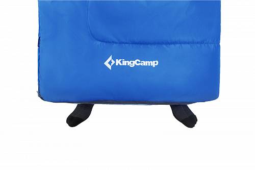 Фото Спальный мешок KingCamp 3155 Oasis 300, -13°C, (190+30)x80 см, с левой стороны, синий от интернет-магазина Vextreme.