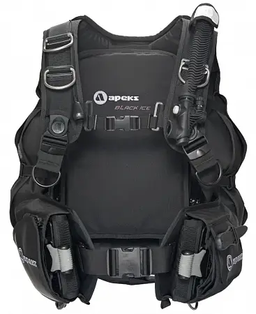 Фото Компенсатор плавучести крыло Apeks Black Ice от интернет-магазина Vextreme.