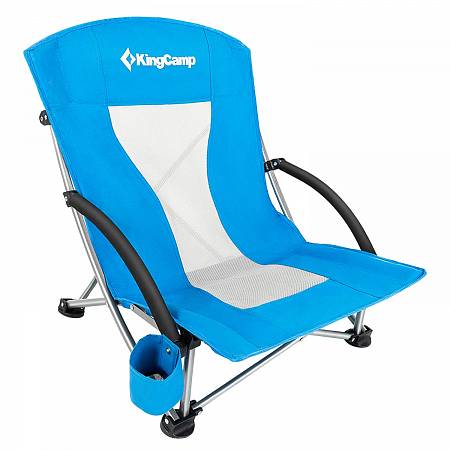 Кресло складное KingCamp 3841 Portable Low Sling Chair, cталь, 58х59х20/67 см, синий от интернет-магазина Vextreme.