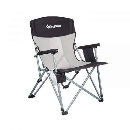 Кресло складное KingCamp 3825 Hard Arm Chair, cталь, 59х83х95 см, чёрный-серый от интернет-магазина Vextreme.