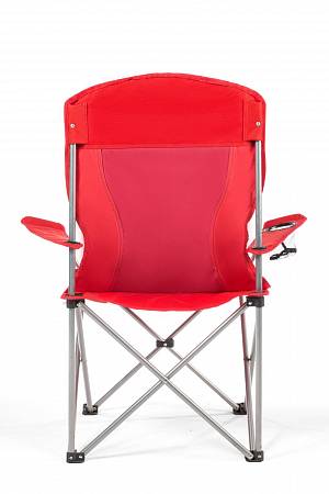 Фото Кресло складное KingCamp 3818 Arms Chair, cталь, 84x50x96 см, красно-серый от интернет-магазина Vextreme.