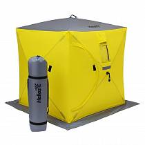 Палатка зимняя Куб Helios HS-ISC-180YG, 1,8х1,8 м, жёлтый/серый от интернет-магазина Vextreme.